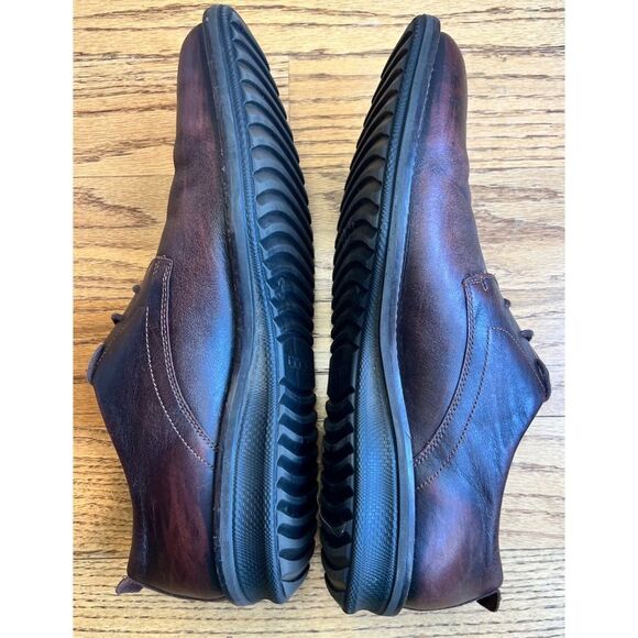 ECCO Men’s Hybrid Brown Leather Plain Toe Lace Up Oxford Shoe Sz 46/12-12.5 - Picture 4 of 9